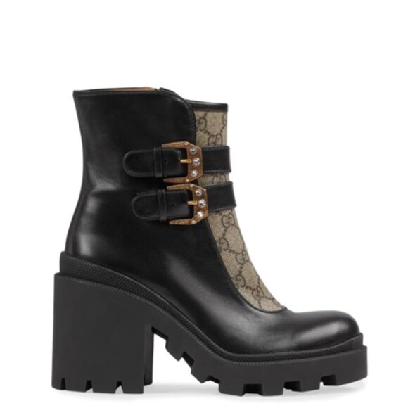 Gucci Black Women's Ankle Boots with Buckle Detail - Picture 2 of 4